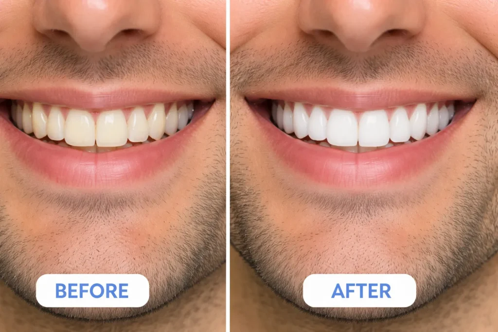 best teeth whitening before and after results