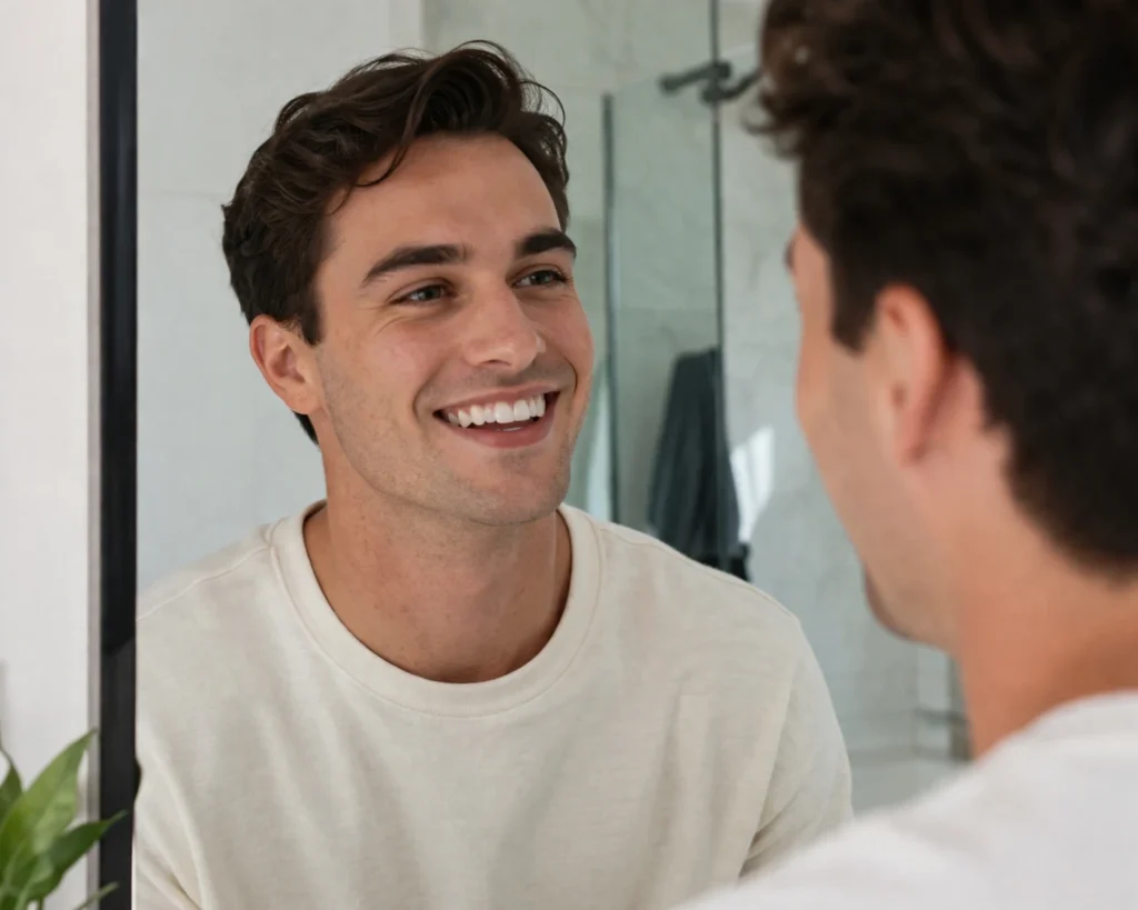 Teeth whitening cost UK results showing bright white smile after treatment
